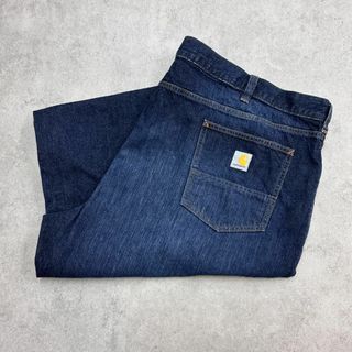 激レアサイズ　カーハート　デニムパンツ　オーバーサイズ　古着　濃紺　W50