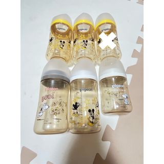 Pigeon 哺乳瓶 6本セット ミッキー スヌーピー