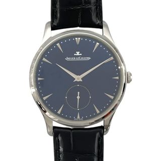 　ジャガー・ルクルト JAEGER-LE COULTRE マスターグランドウルトラスリム スモールセコンド Q1358480 ブルー SS×革ベルト（社外） 自動巻き メンズ 腕時計(その他)