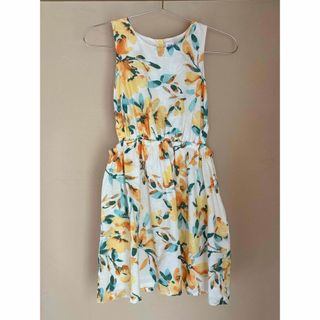 極美品✳︎ 着用1回　GAP 花柄　リネン　ノースリーブワンピース