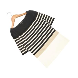 エポカ(EPOCA)のEPOCA エポカ ボーダー ニット セーター size40/黒ｘアイボリーｘゴールド ■◆ レディース(ニット/セーター)