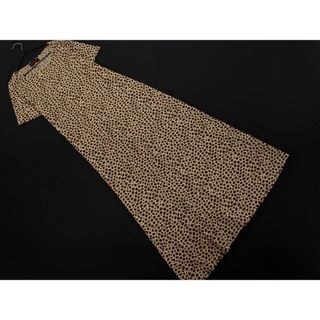 EVEX by KRIZIA エヴェックスバイクリツィア レオパード Tシャツ ワンピース size40/ベージュ ■◆ レディース(ロングワンピース/マキシワンピース)
