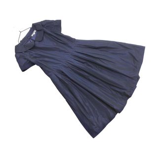 ジュンコシマダ(JUNKO SHIMADA)の49AV JUNKO SHIMADA 49アベニュージュンコシマダ Aライン ワンピース size40/紺 ■◆ レディース(ひざ丈ワンピース)