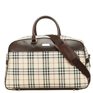 バーバリー(BURBERRY)のバーバリー ノバチェック ボストンバッグ ショルダーバッグ 2WAY キャンバス レディース BURBERRY 【1-0216896】(ボストンバッグ)