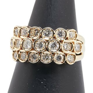 美品 K18YG イエローゴールド リング 指輪 ダイヤ 1.14ct 【1-0220499】(リング(指輪))