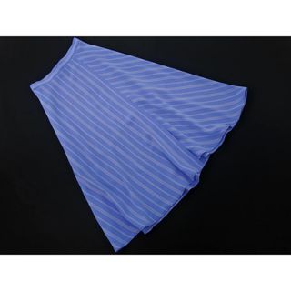 アダムエロぺ(Adam et Rope')のADAM ET ROPE' アダムエロペ ストライプ ロング スカート size38/青 ■◇ レディース(ロングスカート)