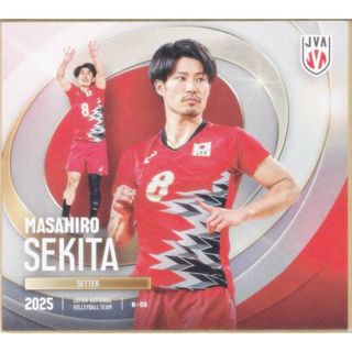 【N-08 関田 誠大 (ノーマル) 】 バレーボール男子日本代表2025 トレーディングmini色紙(その他)