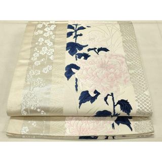平和屋着物◎六通柄袋帯　乱菊　銀糸　正絹　逸品　DAAU4692qp(帯)