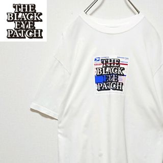 人気モデル ブラックアイパッチ センター ロゴ オーバーサイズ 半袖 Tシャツ