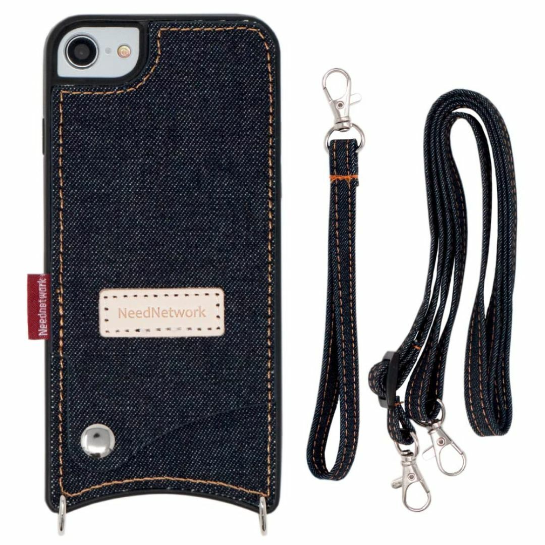 【特価セール】NeedNetwork 岡山デニム iPhone SE 用 ケース スマホ/家電/カメラのスマホアクセサリー(その他)の商品写真
