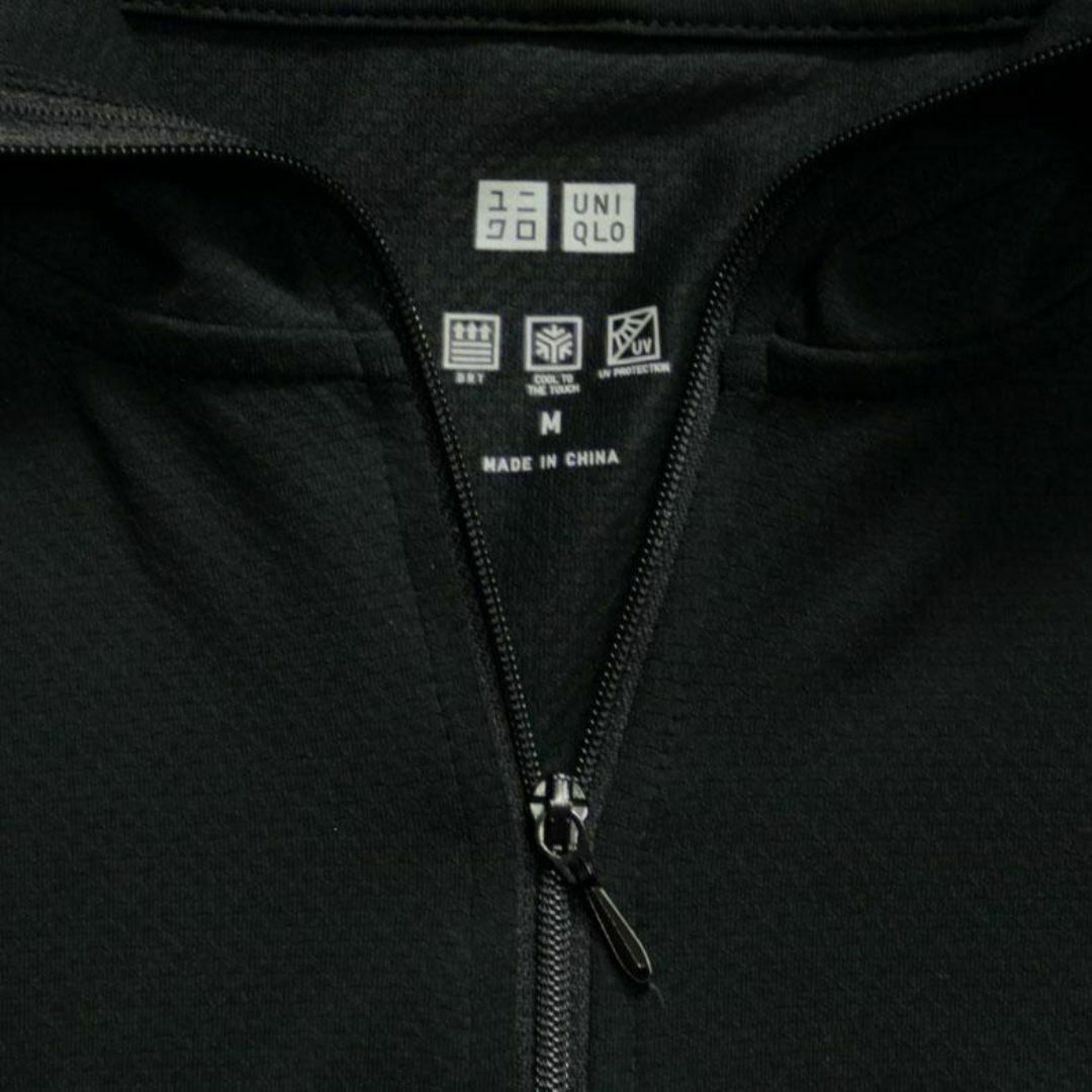 UNIQLO(ユニクロ)のUNIQLO エアリズムUVカットメッシュパーカ Mサイズ ブラック レディースのトップス(パーカー)の商品写真