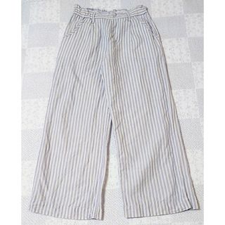 ユニクロ(UNIQLO)の★ユニクロ UNIQLO パンツ  綿・麻  Sサイズ  ブルー×アイボリー★(その他)