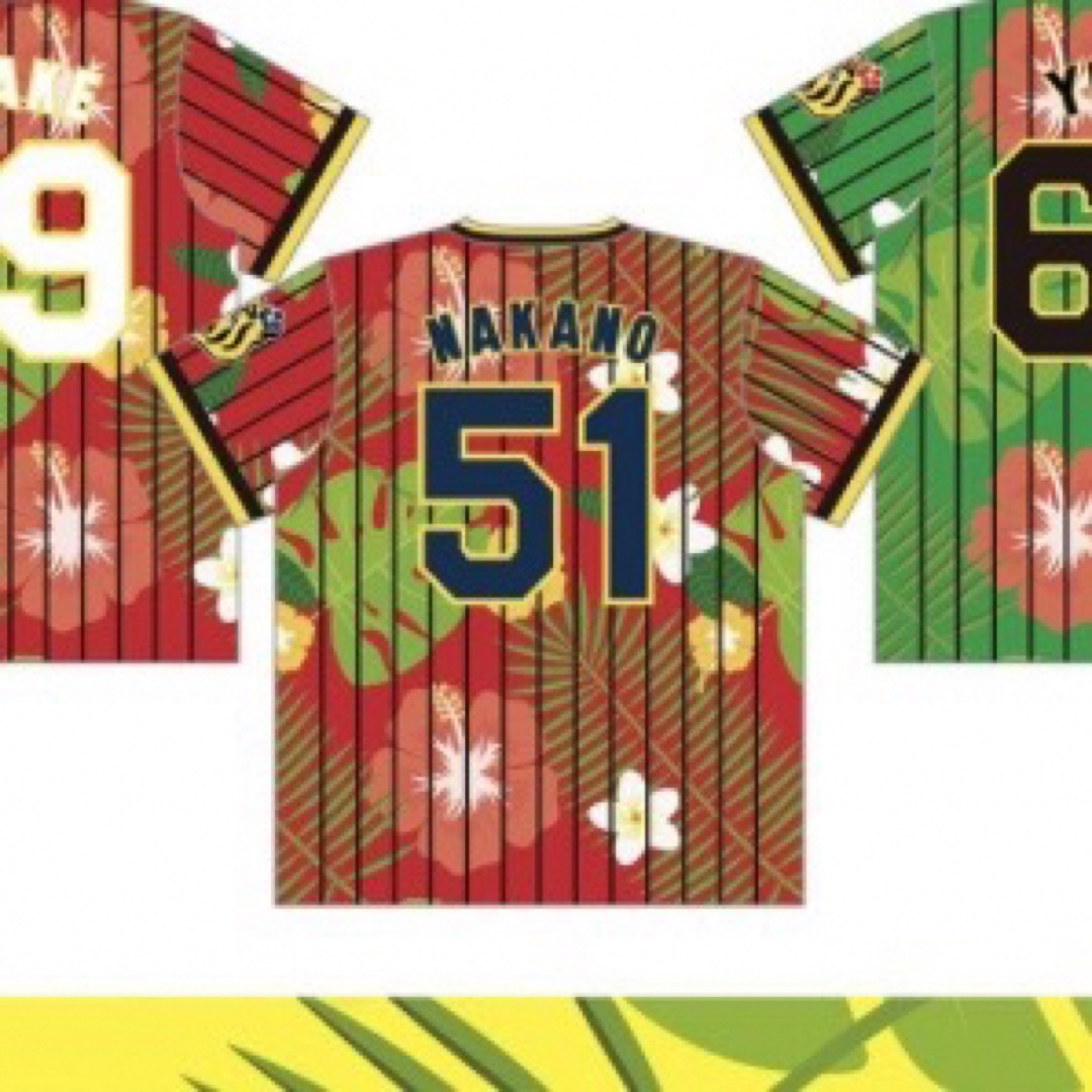 阪神タイガース(ハンシンタイガース)の【超希少・入手困難】阪神タイガース　シークレットTシャツ　51  中野拓夢　F スポーツ/アウトドアの野球(応援グッズ)の商品写真