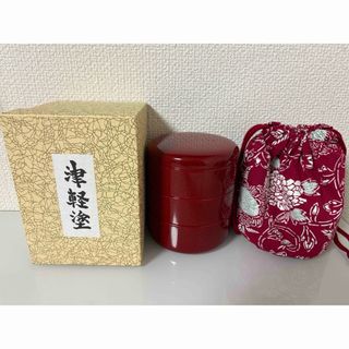 津軽塗り　七々子塗り　弁当箱