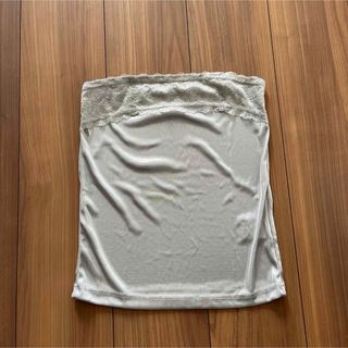 グレースコンチネンタル(GRACE CONTINENTAL)のグレースコンチネンタル 箔プリントレースベアトップ(ベアトップ/チューブトップ)
