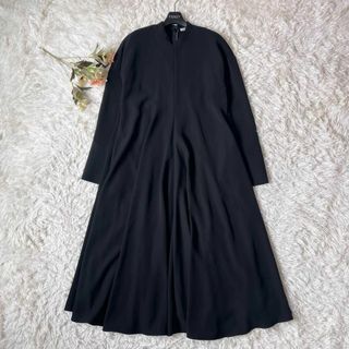 エンフォルド(ENFOLD)のENFOLD エンフォルド WIDE CUFF DRESS ブラック(ロングワンピース/マキシワンピース)