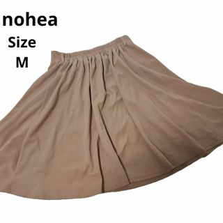 【オシャレ⭐nohea】ベージュ　スカート　サイズM(ひざ丈スカート)