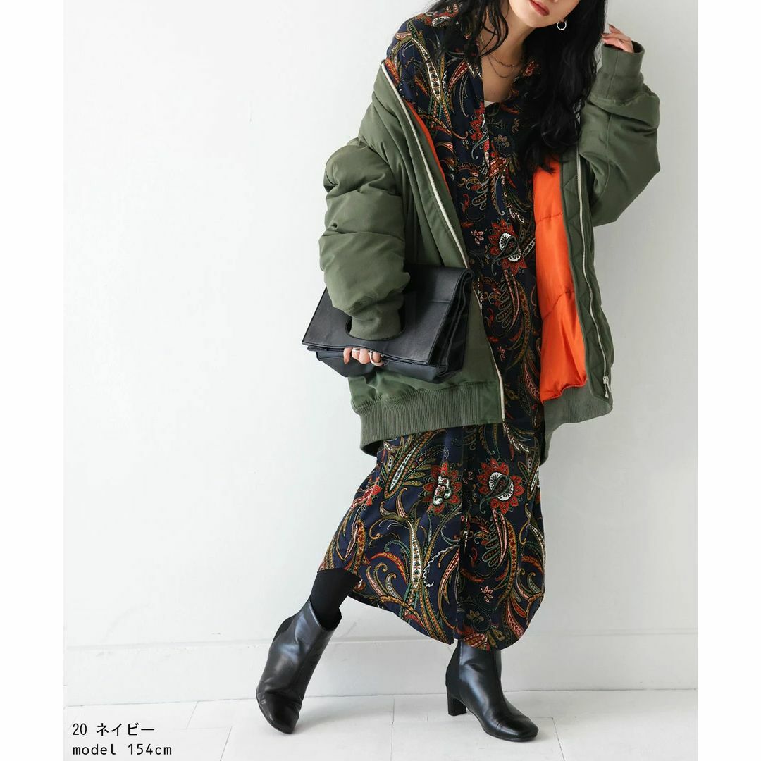 antiqua(アンティカ)の【antiqua】大人レトロな『ペイズリー柄シャツワンピース』【アンティカ】 レディースのワンピース(ロングワンピース/マキシワンピース)の商品写真
