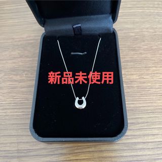 PT 850 ホースシュー　ネックレス　1.0カラット、プラチナダイヤモンド(ネックレス)