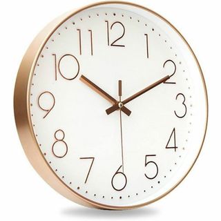 【在庫処分】Nbdeal 掛け時計 電波時計 北欧 立体文字 おしゃれ 壁掛け (置時計)