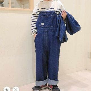 サマンサモスモス(SM2)のサマンサモスモス　サロペット　ネイビー(サロペット/オーバーオール)