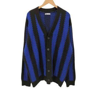 ザラ(ZARA)のZARA(ザラ) バイカラー ストライプ アクリルカーディガン  メンズ(カーディガン)