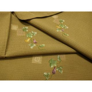 平和屋着物＊夏物　小紋　絽　成り物　洗える着物　未使用　CAAU5510vp(着物)