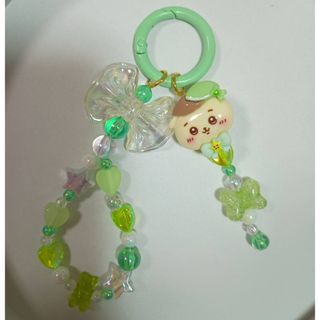 ちいかわ　くりまんじゅう　ビーズアクセサリー　キーホルダー　ストラップ