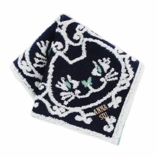 ANNA SUI (アナスイ) タオルハンカチ レディース (ネイビー/ 綿10(その他)