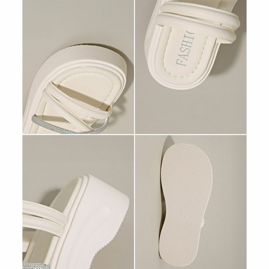 ■新品■ サンダル 夏 レディース 厚底サンダル クロスストラップ 夏靴 軽量  レディースの靴/シューズ(サンダル)の商品写真