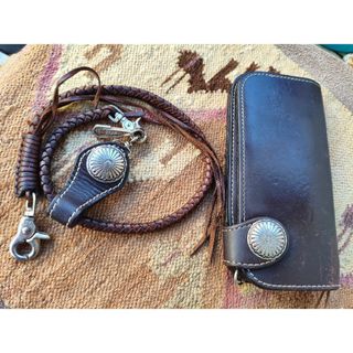 MADE IN USA/アメリカ製　本革バイカーズウォレット　ウォレットチェーン(長財布)