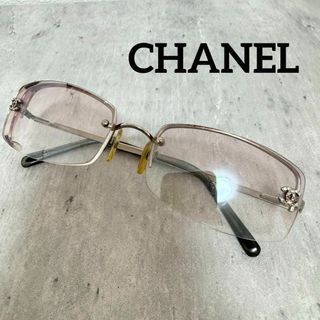 シャネル(CHANEL)のCHANEL シャネル サングラス 4093-B リムレス シルバー ココマーク(サングラス/メガネ)