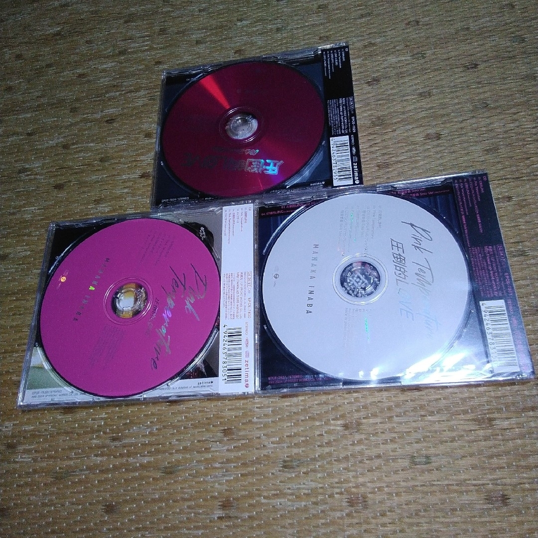 HELLO！PROJECT(ハロープロジェクト)の圧倒的LOVE/Pink Temperature　通常盤ABCセット エンタメ/ホビーのCD(ポップス/ロック(邦楽))の商品写真