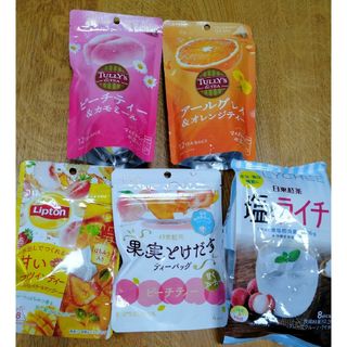 ティーバッグ5点セット まとめ売り TULLY'S 日東紅茶 Lipton(茶)