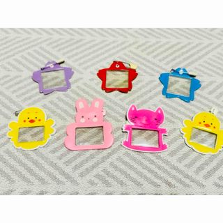 幼稚園 保育園 名札 鳥 うさぎ ねこ お花  まとめ売り 7個セット(ネームタグ)