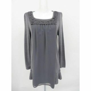 トゥービーシック(TO BE CHIC)の★美品★TO BE CHIC/トゥービシック　シフォンドッキングニットトップ(チュニック)