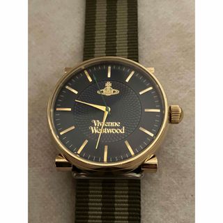 ヴィヴィアンウエストウッド(Vivienne Westwood)の稼働★ヴィヴィアンウエストウッド ブラック文字盤 メンズ腕時計 電池、ベルト新品(腕時計(アナログ))