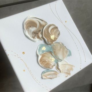ニュアンス　18×18㎝　現代アート　モダン　インテリア　アートパネル　抽象画