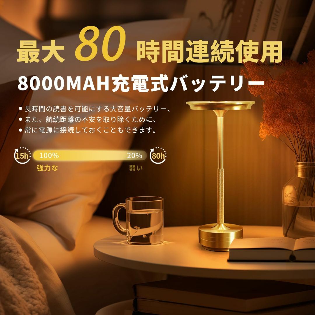 テーブルランプ【雰囲気作り・無段階調光・3色温切替えり】間接照明 おしゃれ PI インテリア/住まい/日用品のライト/照明/LED(その他)の商品写真