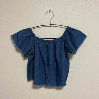 ベルシュカ(Bershka)のBershka デニム オフショルダー 半袖トップス(カットソー(半袖/袖なし))