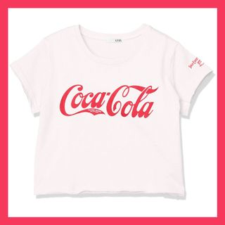 ジェイダ(GYDA)の【新品未使用】GYDA コカ・コーラTシャツ ショート丈 ジェイダ フリーサイズ(Tシャツ(半袖/袖なし))