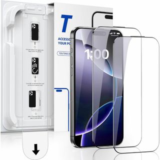 対応 iphone 16 pro ガラスフィルム 2枚組 9H超え 気泡ゼロ【自