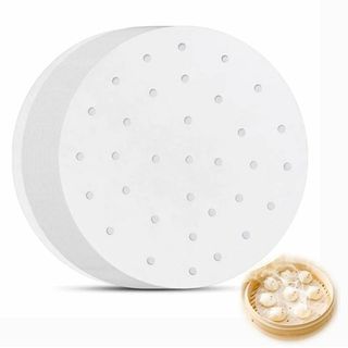 YJRUNFU せいろ シート 100枚入り 蒸籠 シート 中華セイロ用調理用紙(調理道具/製菓道具)