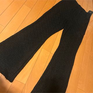 カスタネ(Kastane)の◆新品未使用◆Kasstaneブラック シアーフラワーレギンスパンツ サイズ1(カジュアルパンツ)