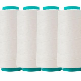 ロックミシン糸 60番 ミシン糸 セット スパン糸 3000m巻x4個 業務用 