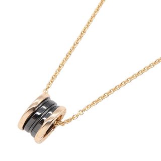 ブルガリ(BVLGARI)のブルガリ BVLGARI B-zero1 ビーゼロワン ネックレス セラミック ネックレス ジュエリー K18PG（ピンクゴールド） セラミック メンズ レディース ブラック系 346083 【中古】(ネックレス)