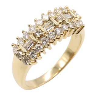 ジュエリー JEWELRY ダイヤモンド リング リング・指輪 ジュエリー K18（イエローゴールド） ダイヤモンド レディース クリア系 ﾀﾞｲﾔ 4.6g 【中古】(リング(指輪))