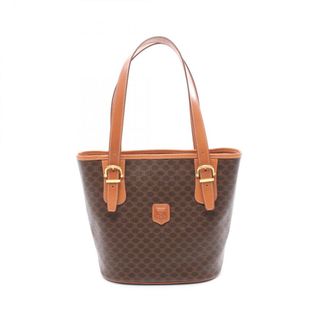 セリーヌ(CELINE)のセリーヌ CELINE マカダム ハンドバッグ バッグ PVCコーティングキャンバス レザー レディース ブラウン系 【中古】(ハンドバッグ)