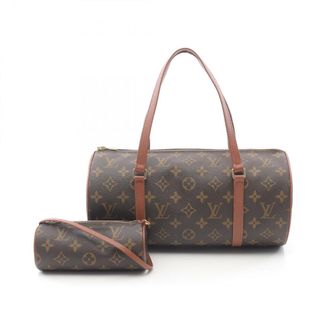 ルイヴィトン(LOUIS VUITTON)のルイ・ヴィトン LOUIS VUITTON パピヨン30 モノグラム 旧型 ハンドバッグ バッグ PVCコーティングキャンバス レザー レディース ブラウン系 M51365 【中古】(ハンドバッグ)