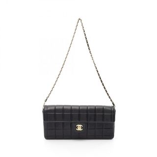 シャネル(CHANEL)のシャネル CHANEL チョコバー ショルダーバッグ バッグ ラムスキン（羊革） レディース ブラック系 A15316 【中古】(ショルダーバッグ)